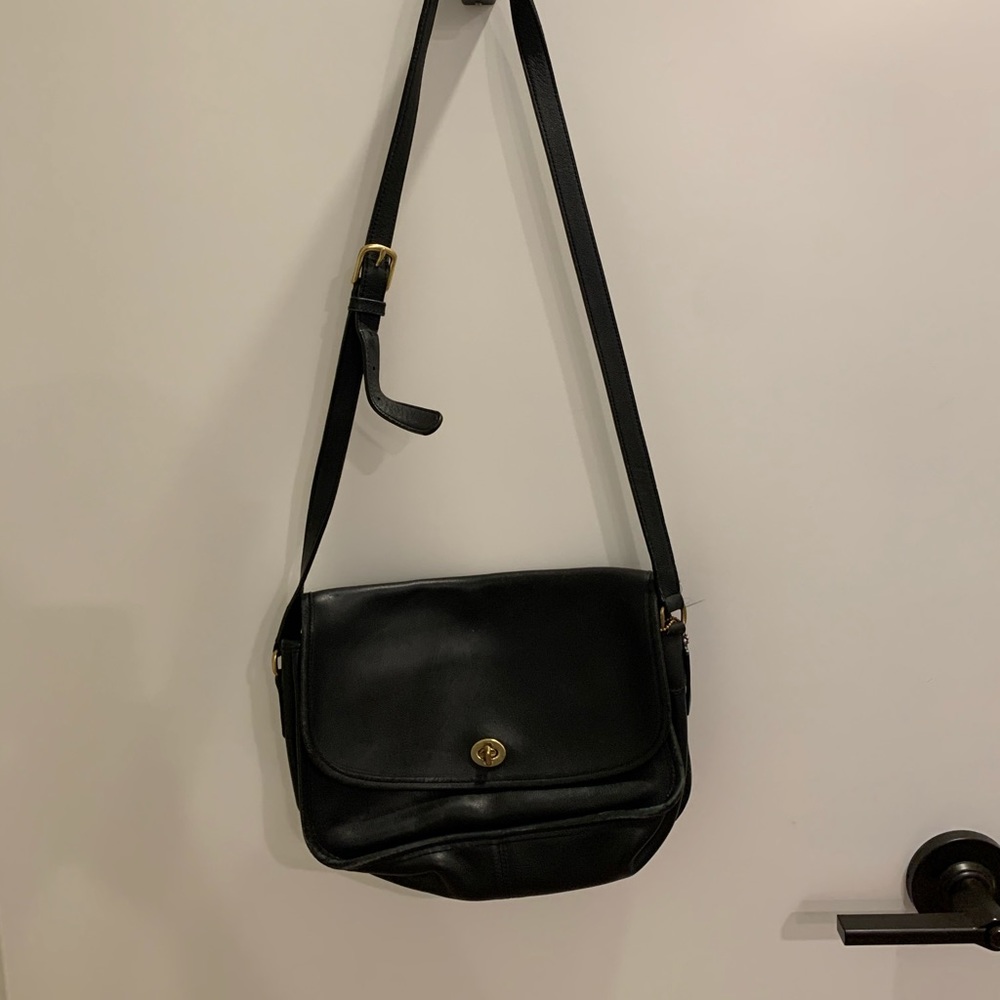 Vintage black coach purse